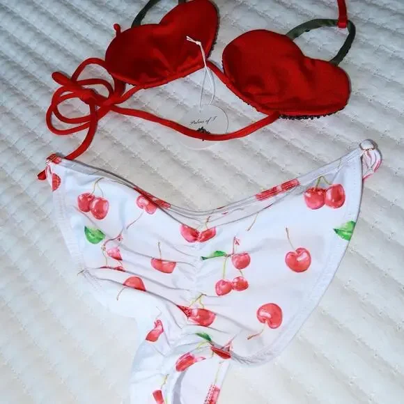 Cherry bikini set white - Picture 8 of 8